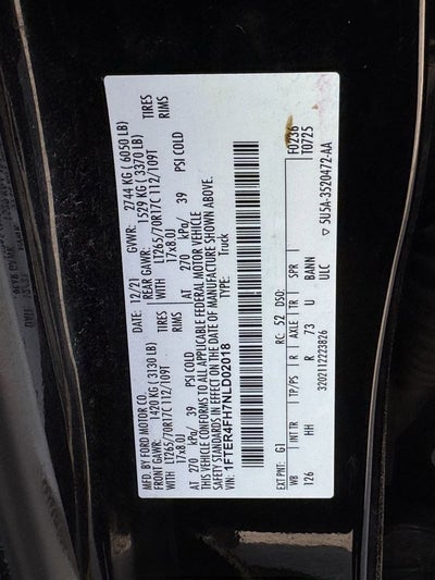 2022 Ford Ranger Lariat