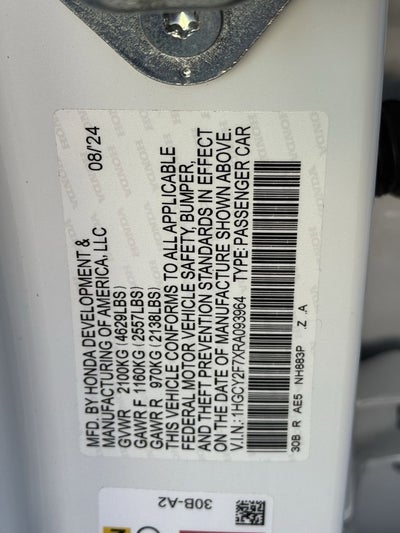 2024 Honda Accord Hybrid Sport-L