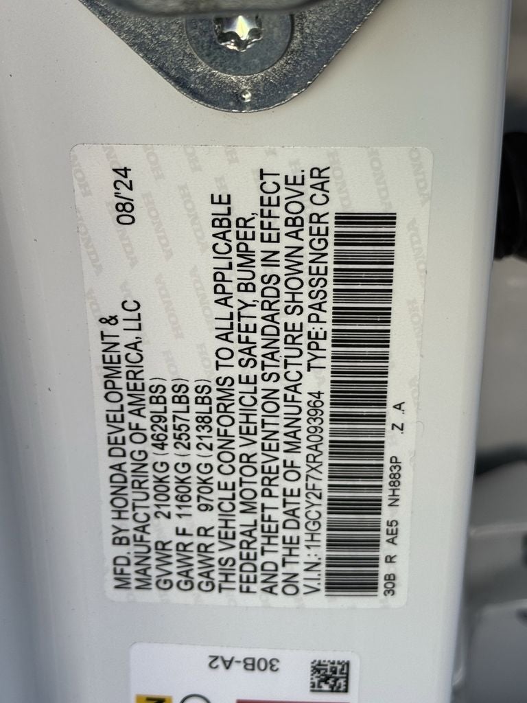 2024 Honda Accord Hybrid Sport-L