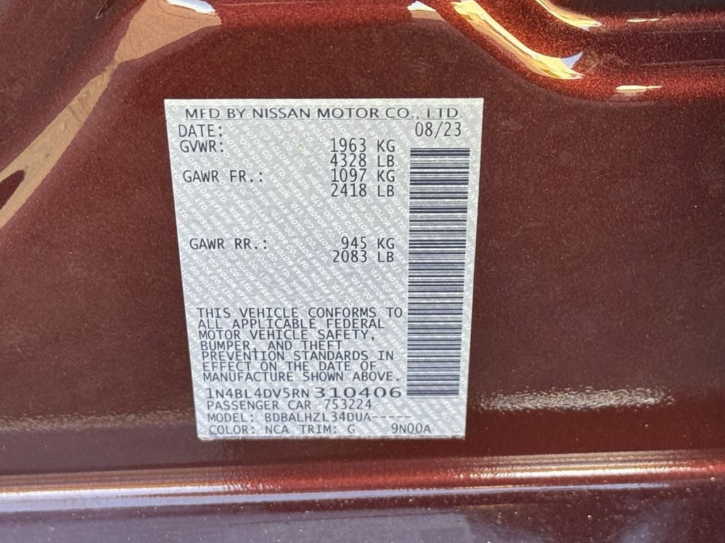 2024 Nissan Altima 2.5 SV