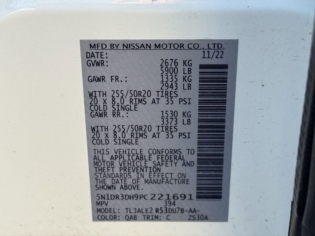 2023 Nissan Pathfinder Platinum