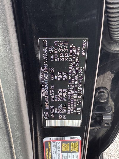 2023 Hyundai Santa Cruz NIGHT