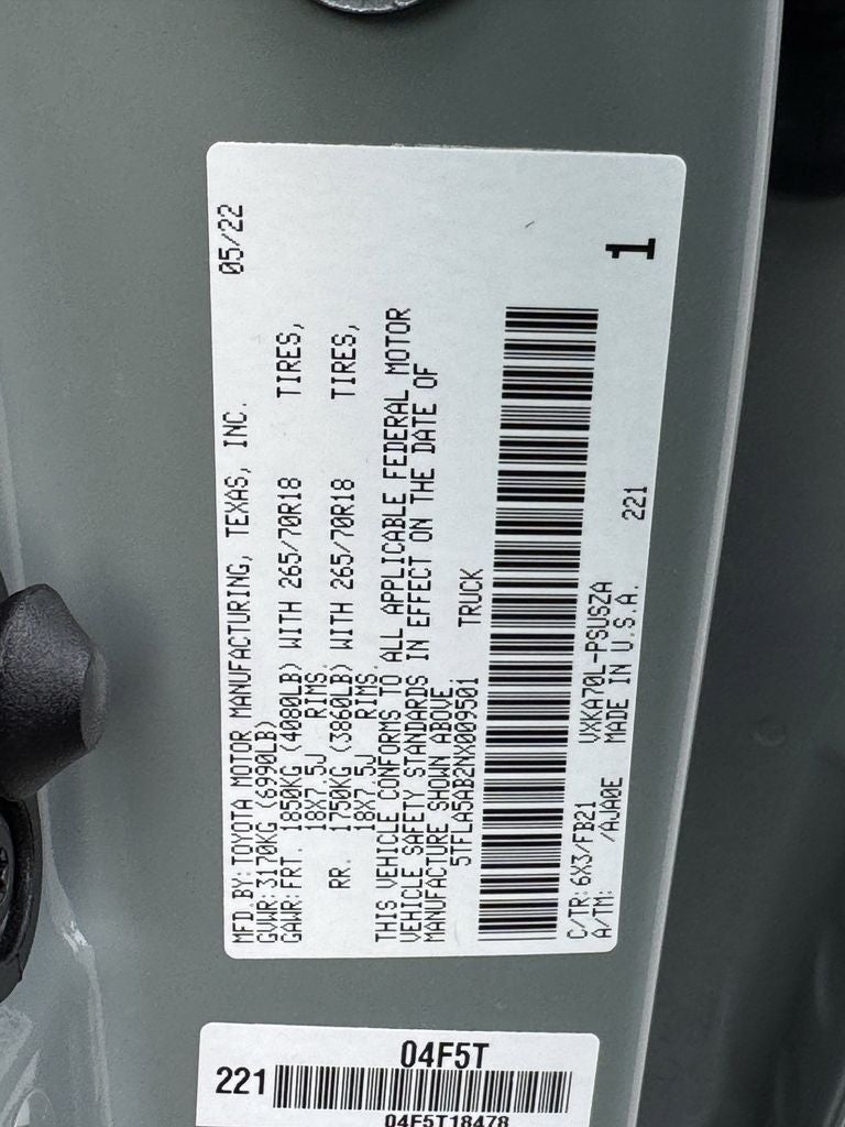 2022 Toyota Tundra SR5