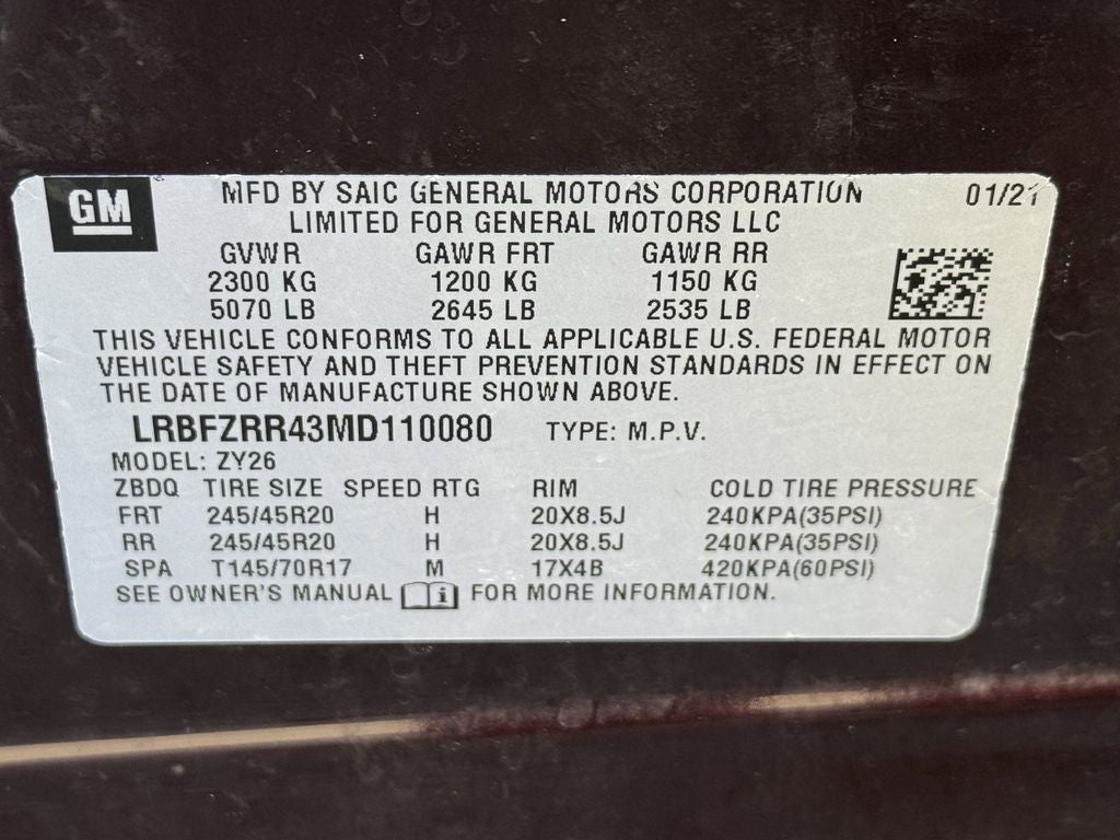 2021 Buick Envision Avenir