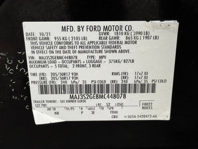 2021 Ford EcoSport SE