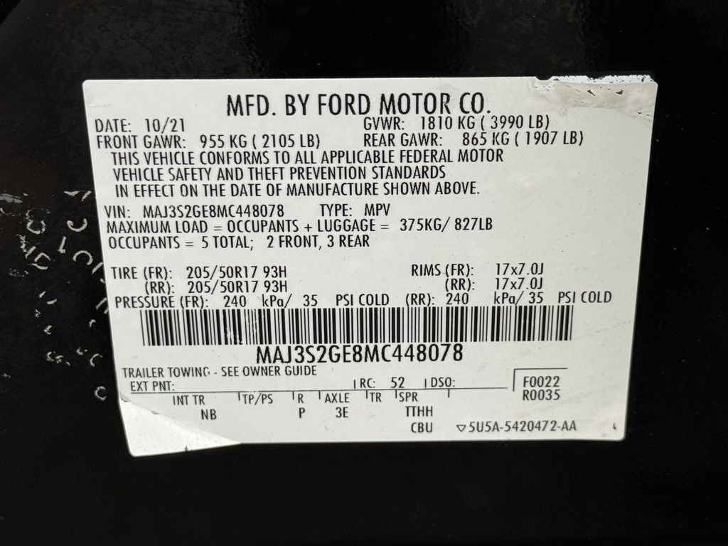 2021 Ford EcoSport SE