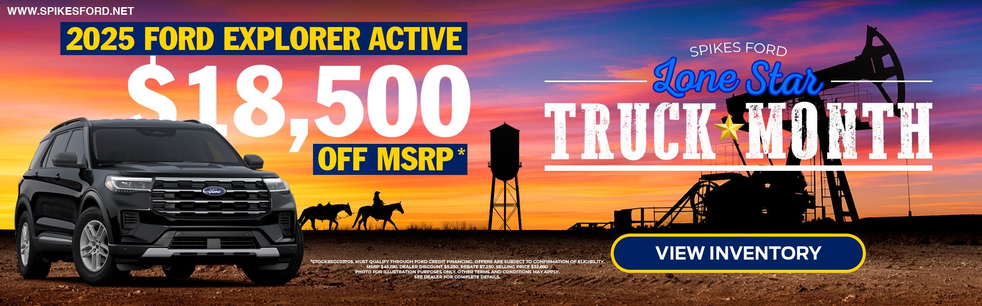Save on 25 Ford Explorer Active | Lone Star Truck Month