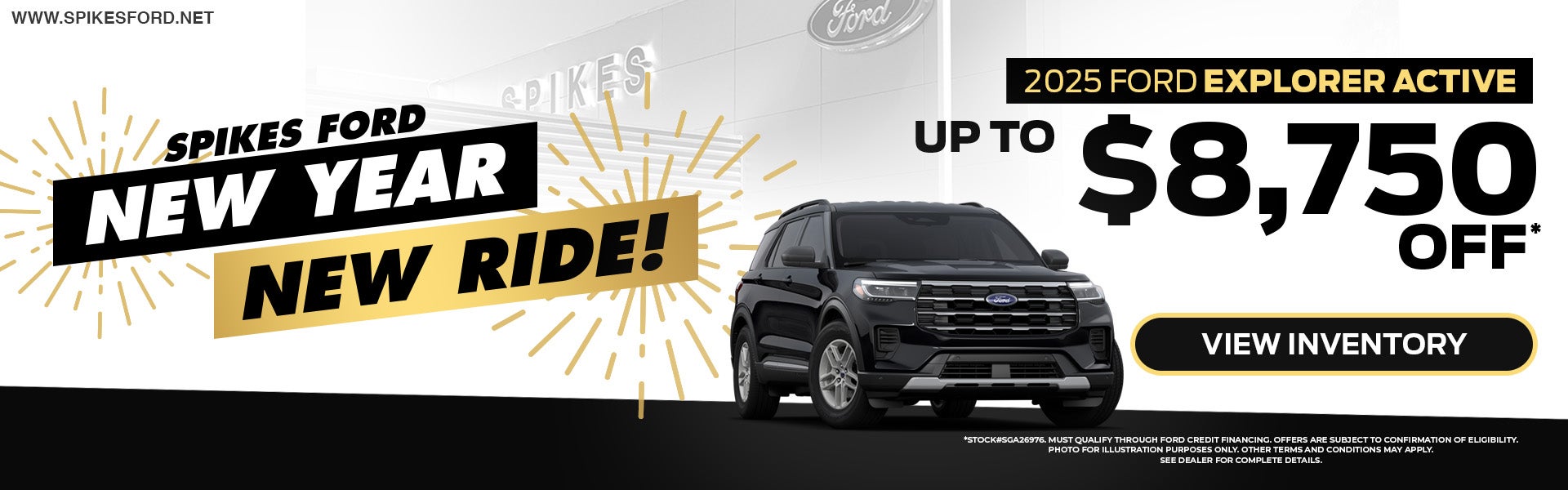 Save up to $8,750 off on 25 Ford Explorer Active