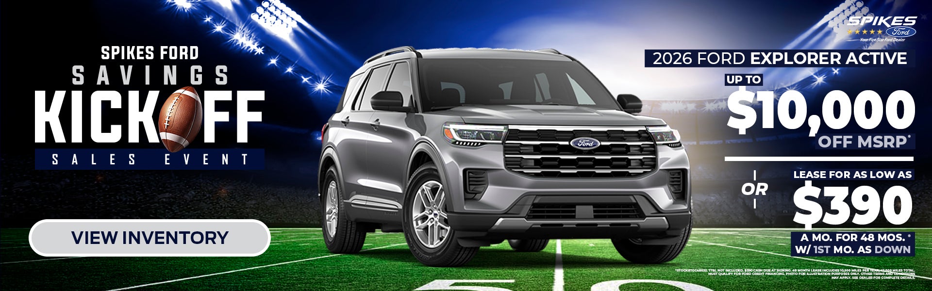 Save $10K on 2026 Ford Explorer Active