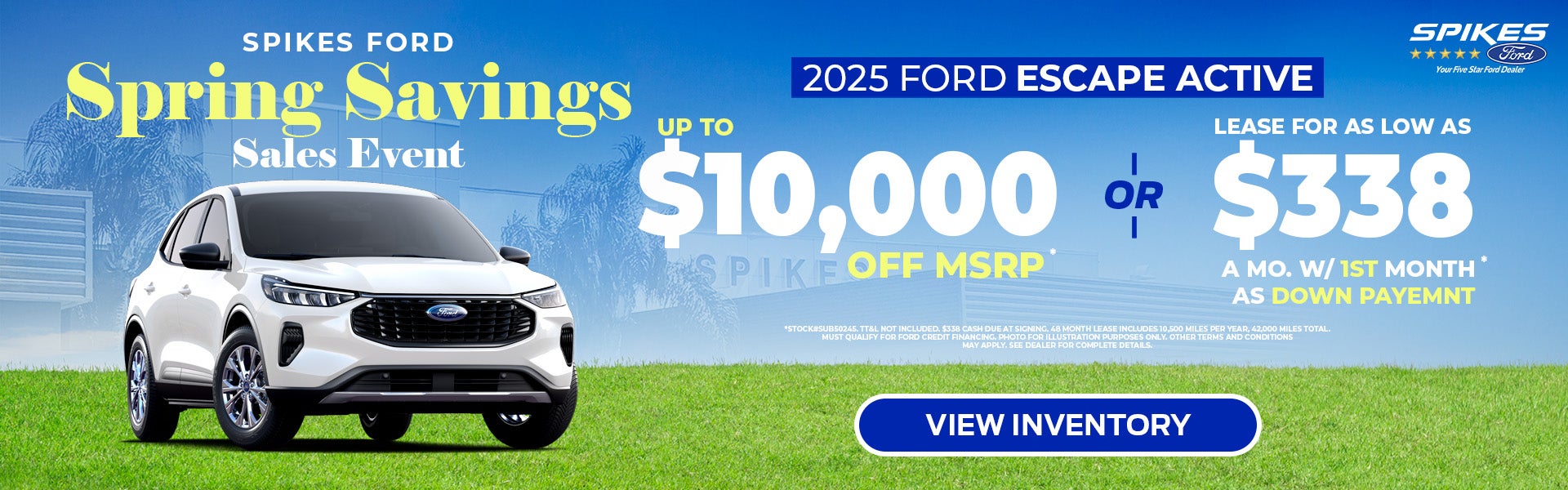 Save 10K on 2025 Ford Escape Active