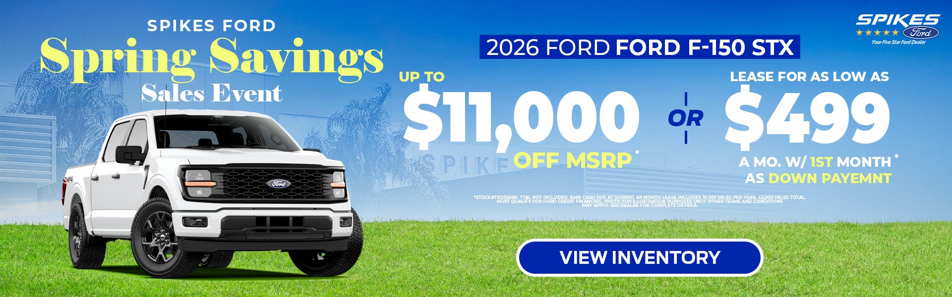 Save $11K on 2026 Ford F-150 STX