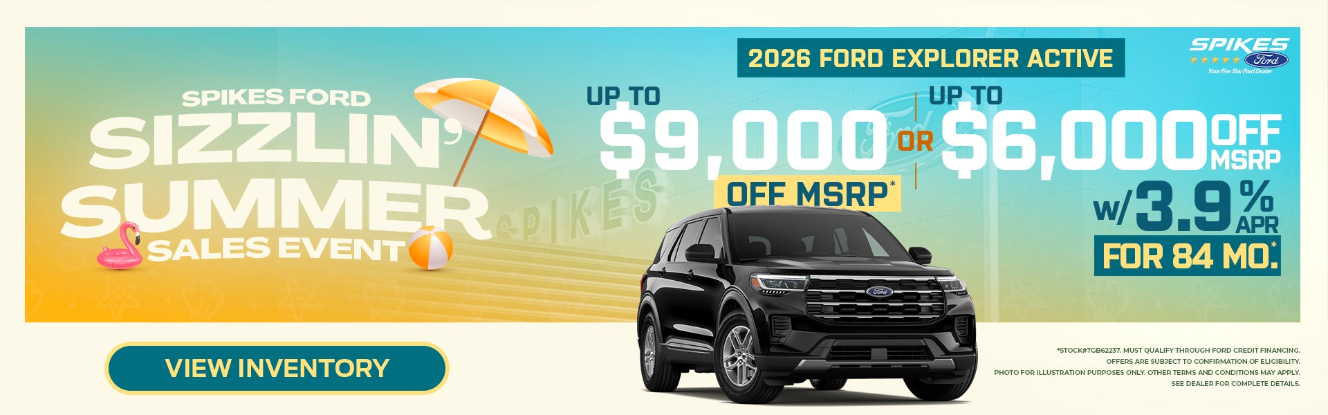 Save up to $9,000 off MSRP on 2026 Ford Explorer Active